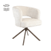 Tower Living Draaibare Eetkamerstoel Mura Geweven stof - Zand/Bruin