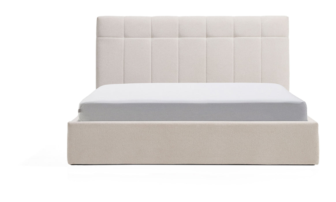 Kave Home Bed Darnela Chenille met opbergruimte, 150 x 200cm - Beige