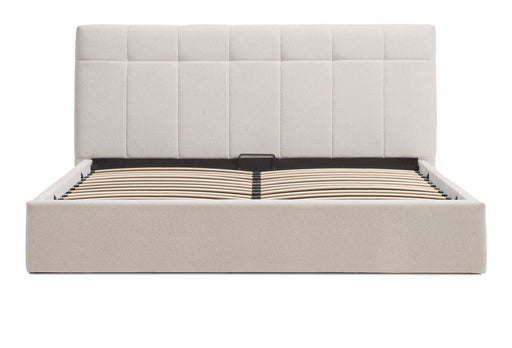 Kave Home Bed Darnela Chenille met opbergruimte, 180 x 200cm - Beige