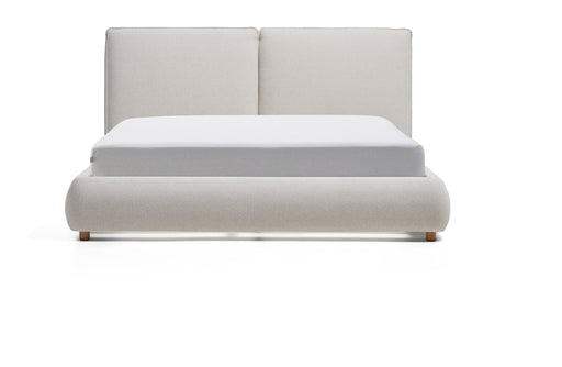 Kave Home Bed Elerio Chenille, 150 x 200cm - Ecru
