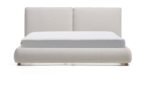 Kave Home Bed Elerio Chenille, 180 x 200cm - Ecru