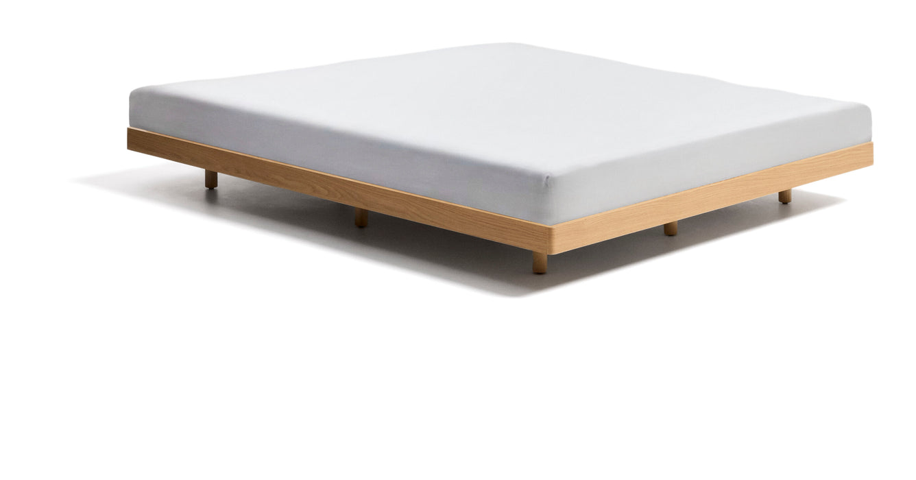 Kave Home Bed Norlen Eiken, 160 x 200cm - Eiken Naturel