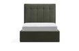Kave Home Bed Darnela Chenille met opbergruimte, 90 x 200cm - Mosgroen