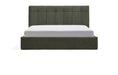 Kave Home Bed Darnela Chenille met opbergruimte, 150 x 200cm - Mosgroen