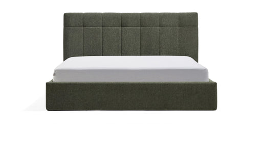 Kave Home Bed Darnela Chenille met opbergruimte, 150 x 200cm - Mosgroen