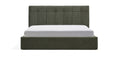 Kave Home Bed Darnela met opbergruimte, Chenille, 160 x 200cm - Mosgroen