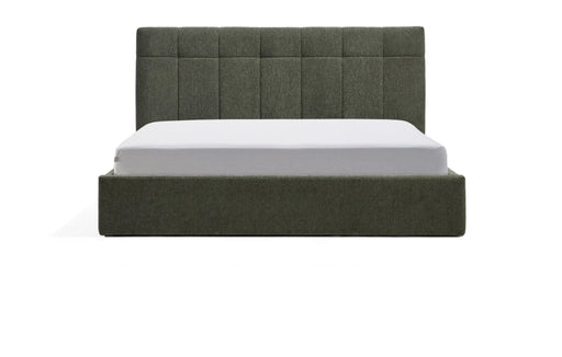 Kave Home Bed Darnela met opbergruimte, Chenille, 160 x 200cm - Mosgroen