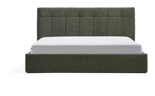 Kave Home Bed Darnela met opbergruimte, Chenille, 180 x 200cm - Mosgroen