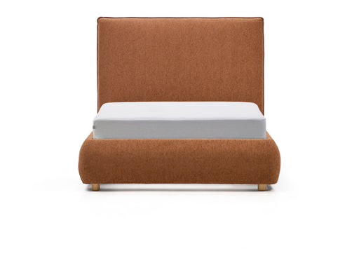 Kave Home Bed Elerio Chenille, 90 x 200cm - Koper