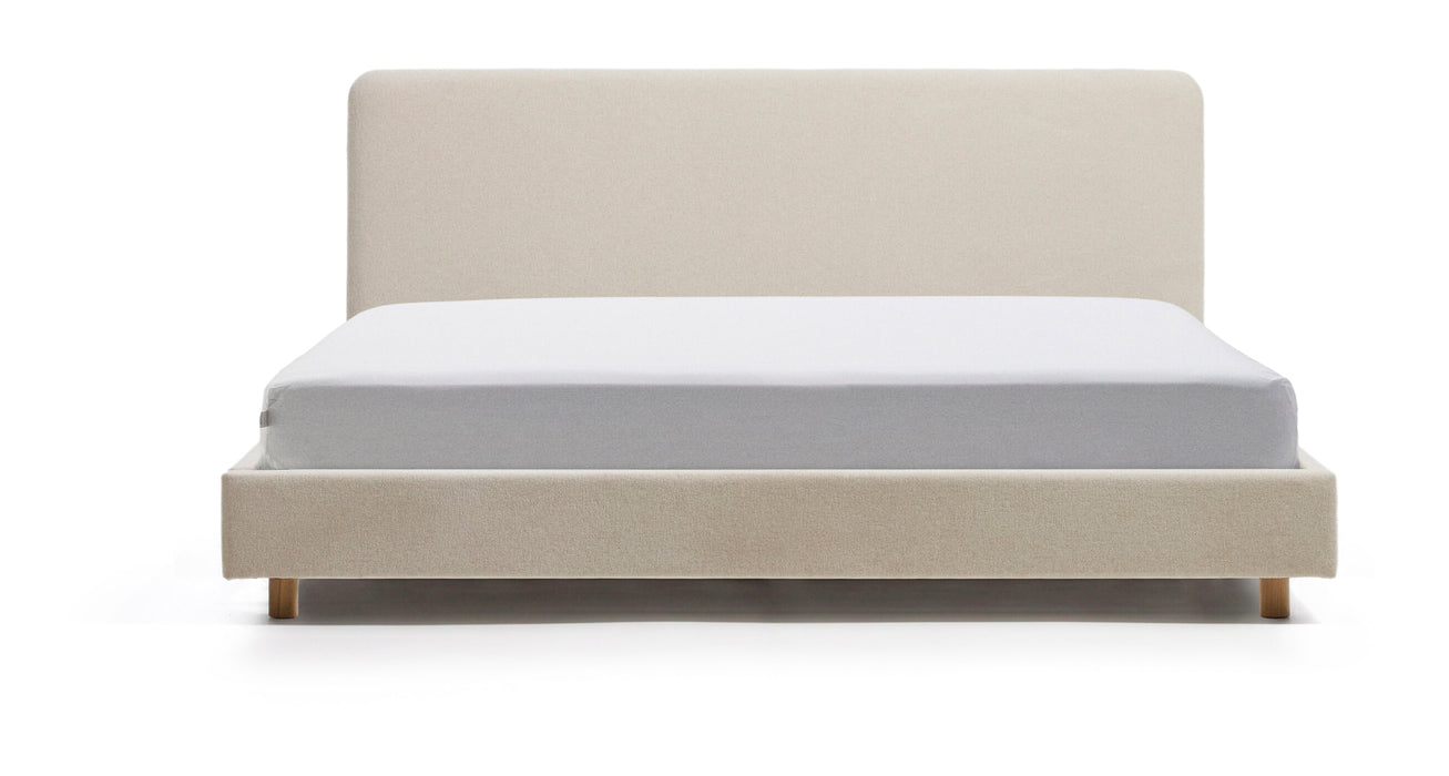 Kave Home Bed Selven Chenille, 150 x 200cm - Beige