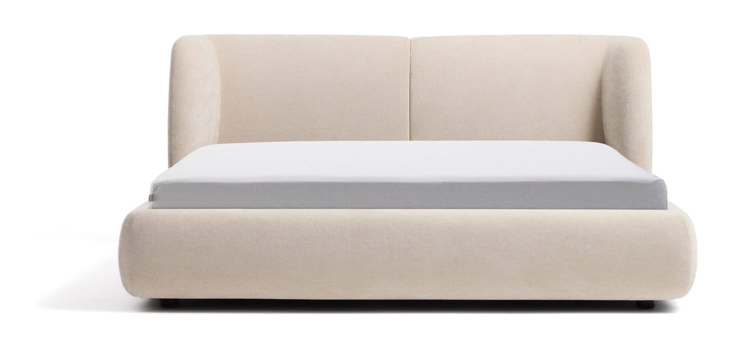 Kave Home Bed Nerla Met uitklapbare bedbodem, 180 x 200cm - Beige