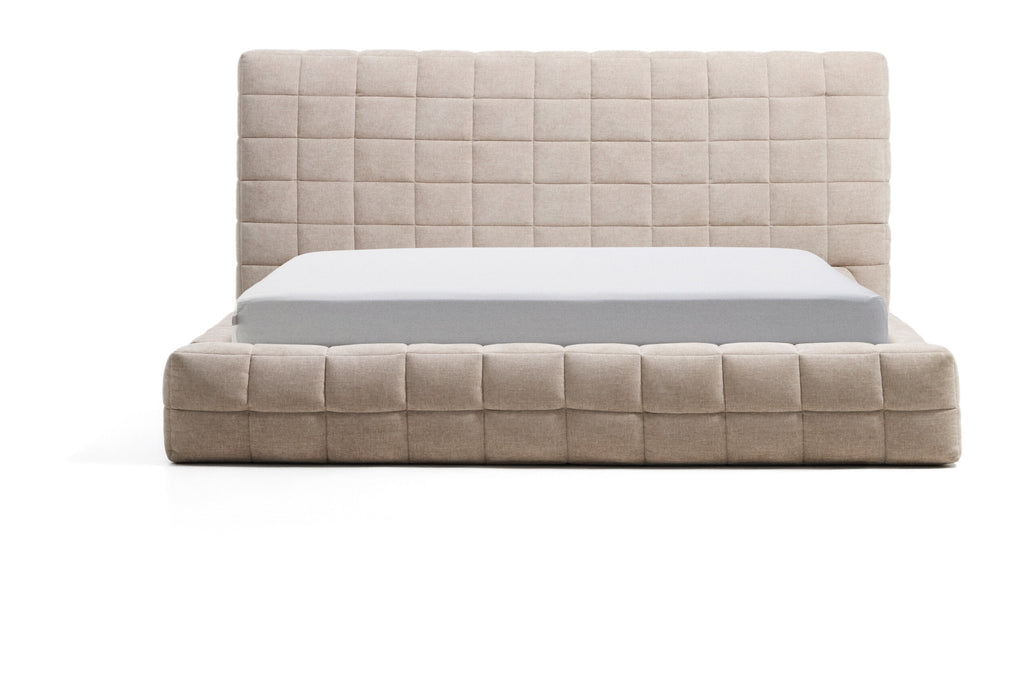 Kave Home Bed Luiana Chenille, 180 x 200cm - Beige
