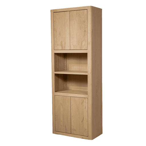 Tower Living Opbergkast Tenna Mangohout, Met 2 open vakken, 220 x 80cm - Naturel