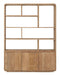 DTP Home Boekenkast Nova Teakhout, 210 x 160m - NATUREL