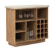 DTP Home Wijnkast Nova Travertin en teakhout, 120 x 105cm - Naturel