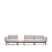 Kave Home 3-zits Loungebank Sorells 341cm - Beige/Groen