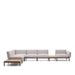 Kave Home 5-zits Loungebank Sorells 277 x 446cm - Beige/Groen