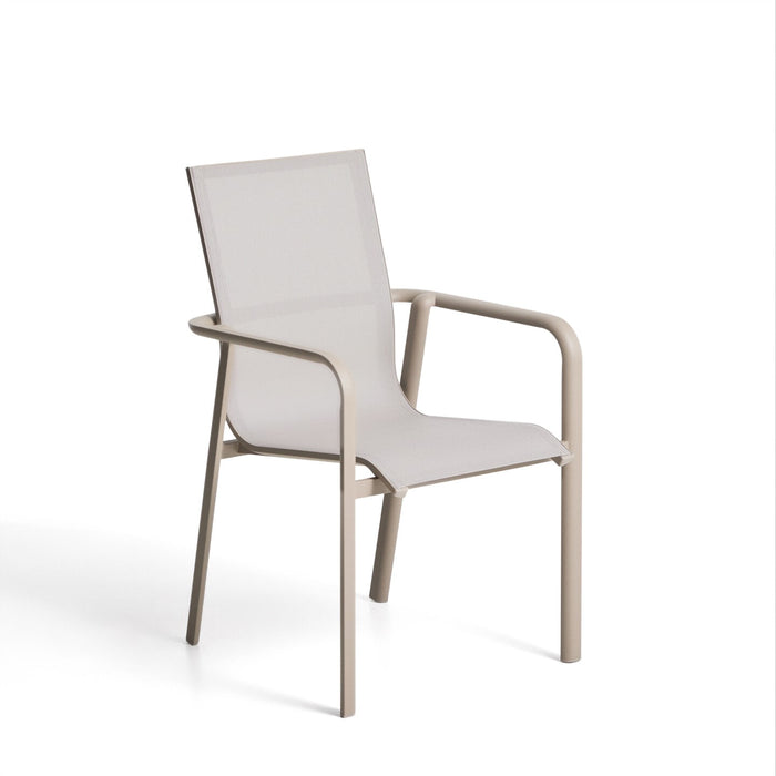 Kave Home Tuinstoel Canea Textileen - Beige/Taupe - ThatLyfeStyle