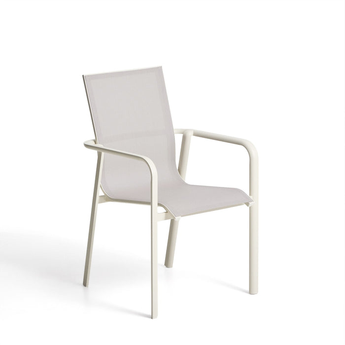 Kave Home Tuinstoel Canea Textileen - Beige/Ecru - ThatLyfeStyle