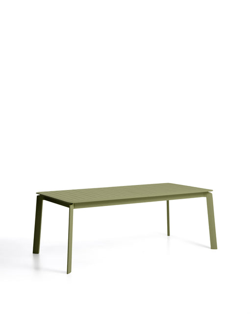 Kave Home Uitschuifbare Tuintafel Brela 205/287 x 100cm - Groen - ThatLyfeStyle