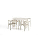 Kave Home Tuinset Erice Met tuintafel en 4 stoelen, 120cm - Ecru