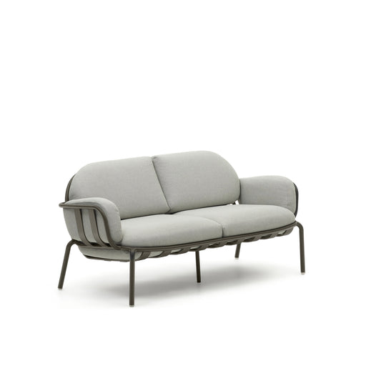 Kave Home 2-zits Tuinbank Joncols 164cm - Grijs/Groen