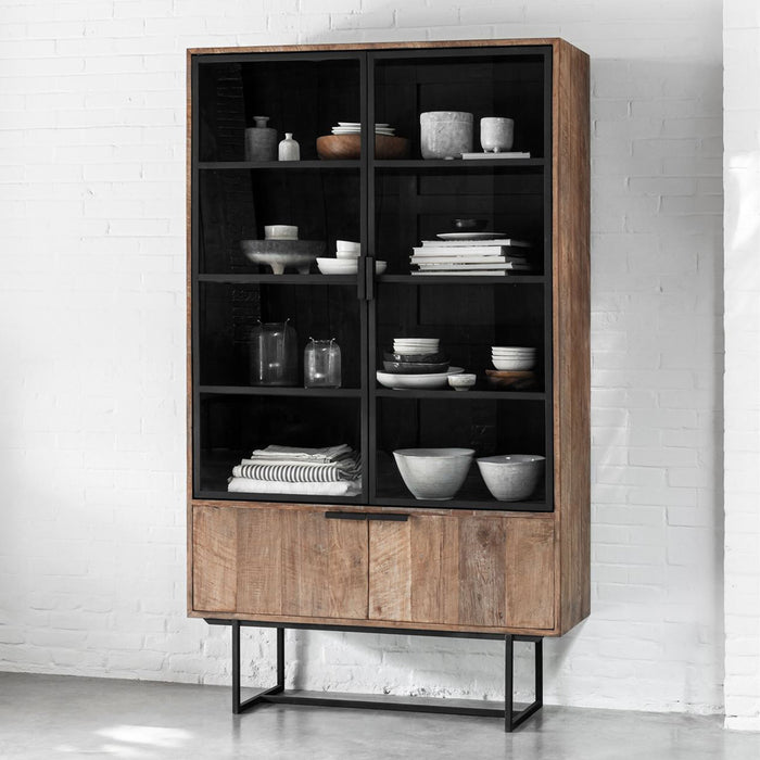 DTP Home Vitrinekast Odeon Teakhout, 210 x 120cm - Bruin