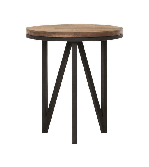 DTP Home Bijzettafel Odeon Teakhout, 40cm - Bruin - Rond