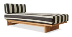 HKliving Daybed Outdoor Teakhout en stof - Stracciatella