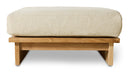 HKliving Outdoor Hocker Outdoor Teakhout en stof - Naturel