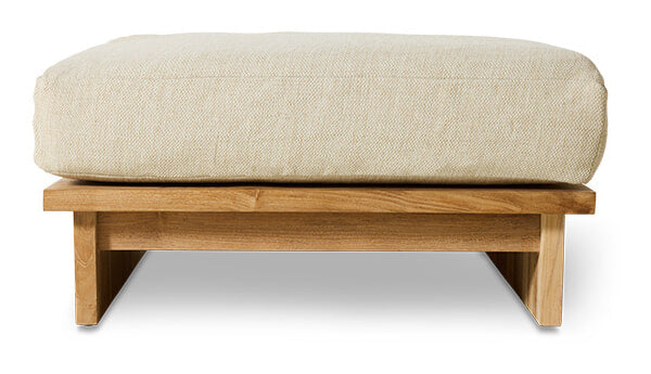HKliving Outdoor Hocker Outdoor Teakhout en stof - Naturel