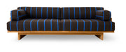 HKliving Loungebank Outdoor Teakhout en stof, 227cm - Burnt Sky