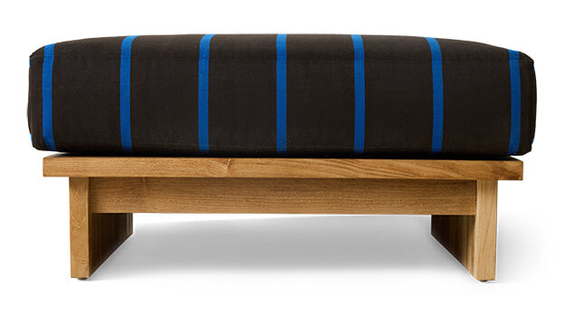 HKliving Outdoor Hocker Outdoor Teakhout en stof - Burnt Sky