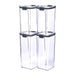 Krumble Voorraadpotten set van 4 - 700 ml + 700 ml + 1800 ml + 1800 ml - Kunststof