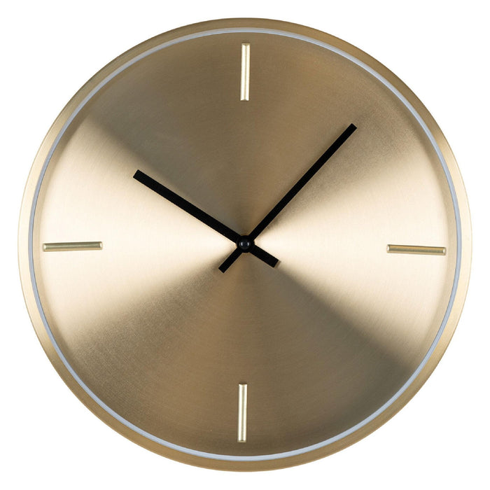 Nest of Nora Wandklok geruisloos 30 cm - Aluminium - Goud