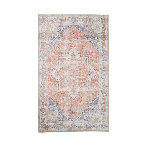 QUVIO Vloerkleed Havana - Oranje/Blauw - 160x230 cm