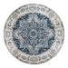 QUVIO Havana Vloerkleed - Blauw - 200 cm Diameter
