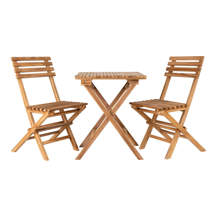 QUVIO Tuinset - Loungeset - Teakhout - Tuin - Terras - Balkon - Naturel