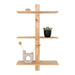 QUVIO Wandplank Brussels - Drie houten planken - Natuurlijk grenenhout