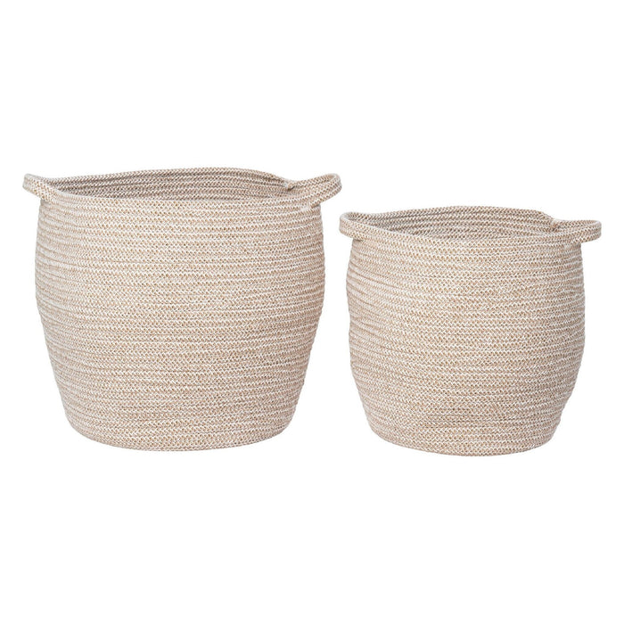 Nest of Nora Opbergmanden set van 2 - Katoen - Beige