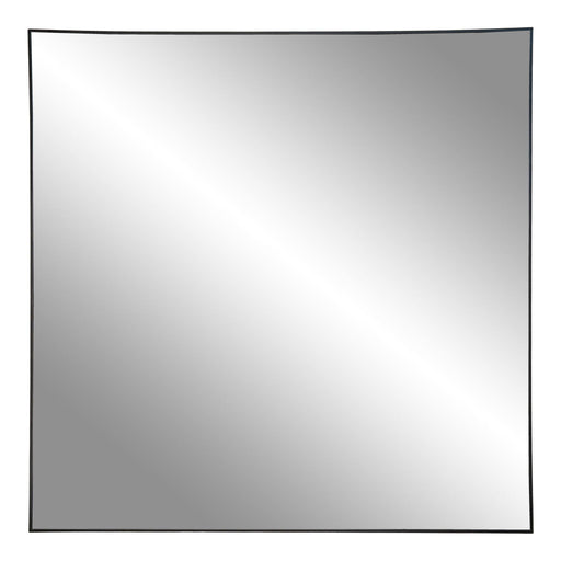 QUVIO Vierkante spiegel - Staal - 60x60 cm - Zwart