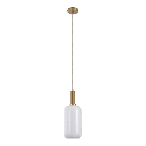 QUVIO Cilinder hanglamp - 150 cm snoer - Messing
