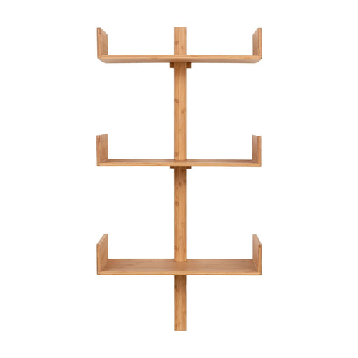 QUVIO Wandplank bamboe - Naturel - 50x102 cm - 3 planken