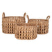 Nest of Nora Opbergmanden set van 3 - Waterhyacint - Natural