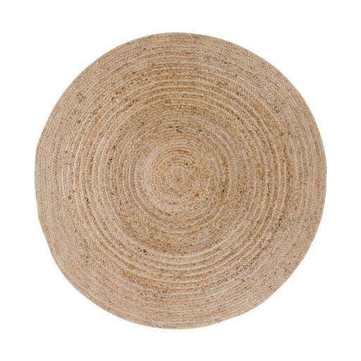 QUVIO Rond vloerkleed - Jute - Ø150 cm - Naturel