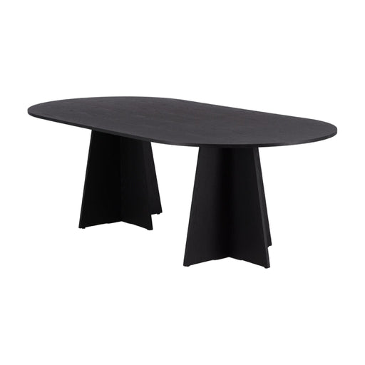 Nest of Nora Ovale eettafel Kuna - 230 x 115 - Houtfineer - Zwart