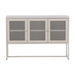 QUVIO Ibi kast - Moderne opbergoplossing - Industrieel ontwerp - Beige staal