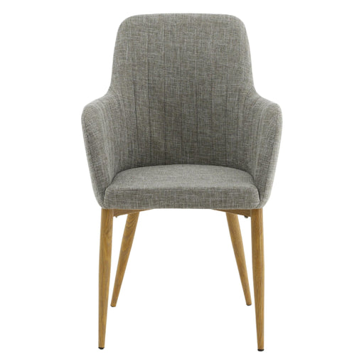 QUVIO Omi Lichtgrijs Eetkamerstoelen 2-pack - Stijlvol en Comfortabel Design