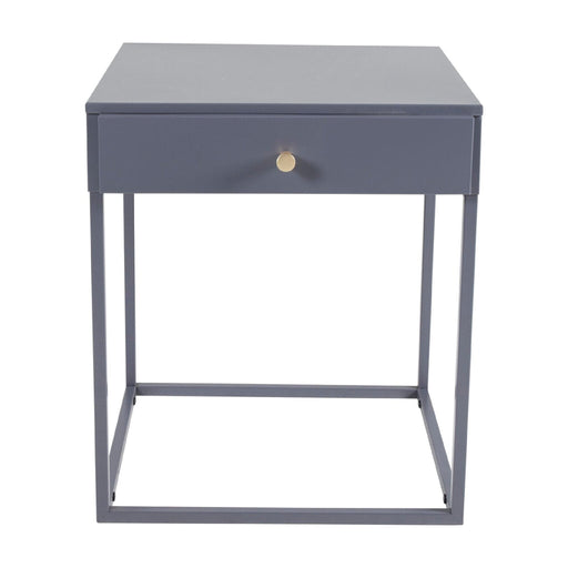 QUVIO Zeno Nachtkastje Lichtgrijs - Scandinavisch design - Praktische opbergruimte