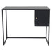 QUVIO Zeno Bureau Zwart - Stijlvol en Functioneel - Industrieel Design